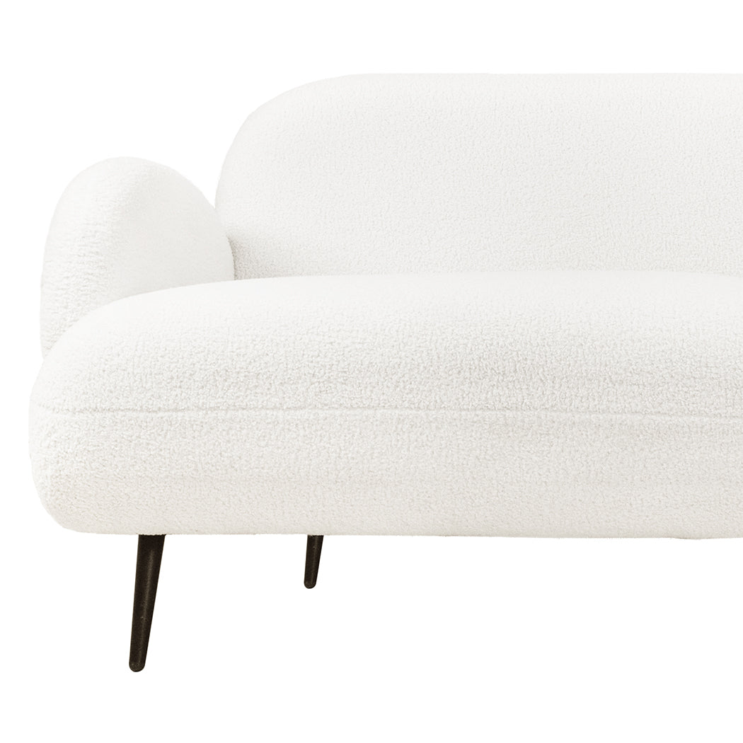 Levede Cloud Sofa 3 Seater Sherpa Fleece White-1869883070216278019