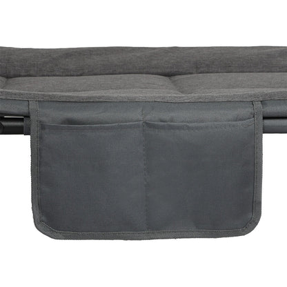 Levede Folding Camping Bed Camp Cots Dark Grey-1871349386861219844