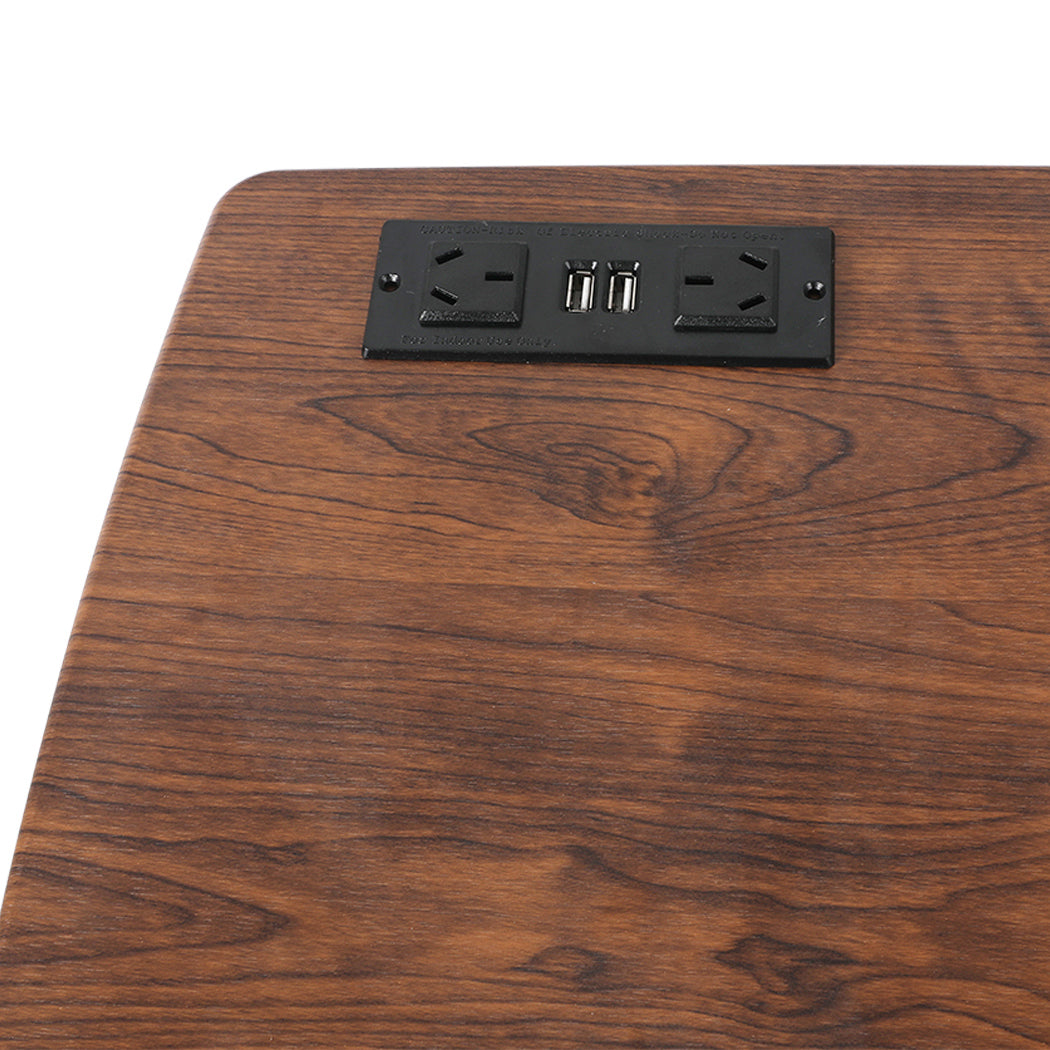 Levede Standing Desk Height Adjustable Brown-1864183343168491524