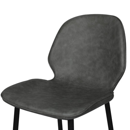 Levede 2x Bar Stool Barstools Counter Grey-1864183287451357188