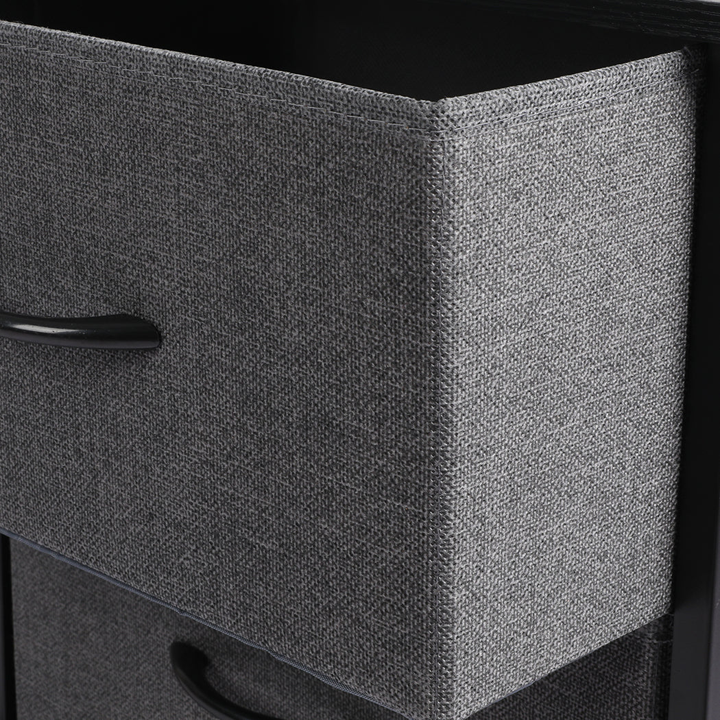 Levede Storage Cabinet Tower Chest Dark Grey-1864183276118347780