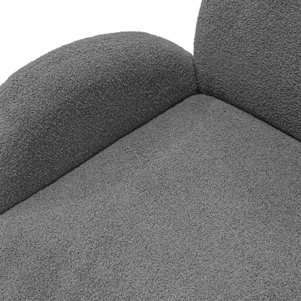 Levede Cloud Sofa 3 Seater Sherpa Fleece Beige-1869883070363078660