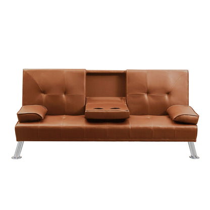 Levede Sofa Bed Adjustable Recliner Brown-1864183319319678980