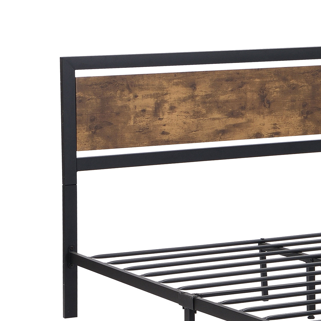 Levede Queen Bed Frame Industrial Mattress-1864183203057766405