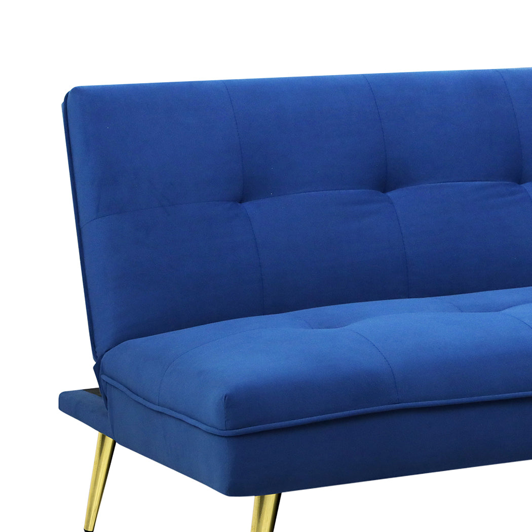 Levede Sofa Bed Convertible Velvet 3 Seater-1869883070950281221