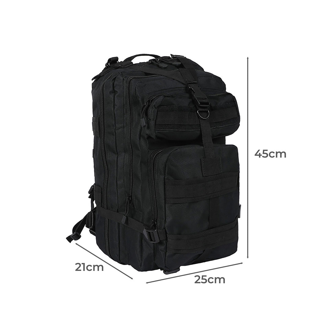 Slimbridge 40L Military Tactical Backpack Black-1864184693826654210