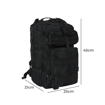 Slimbridge 40L Military Tactical Backpack Black-1864184693826654210